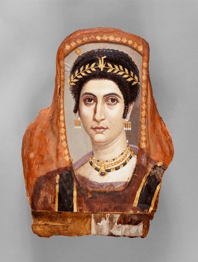 Mumienporträt einer Frau von Roman Period Egyptian